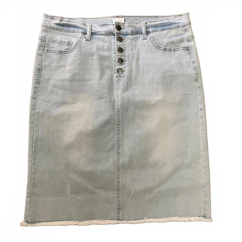 Madewell Denim Skirt, Size XL, Blue, Casual Skirt